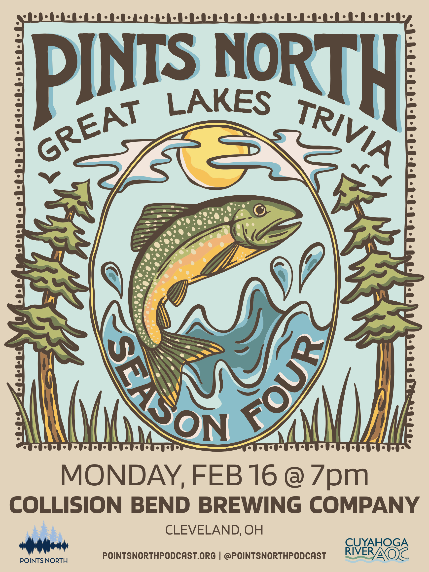 Pints North Great Lakes Trivia at Collision Bend Brewing Company