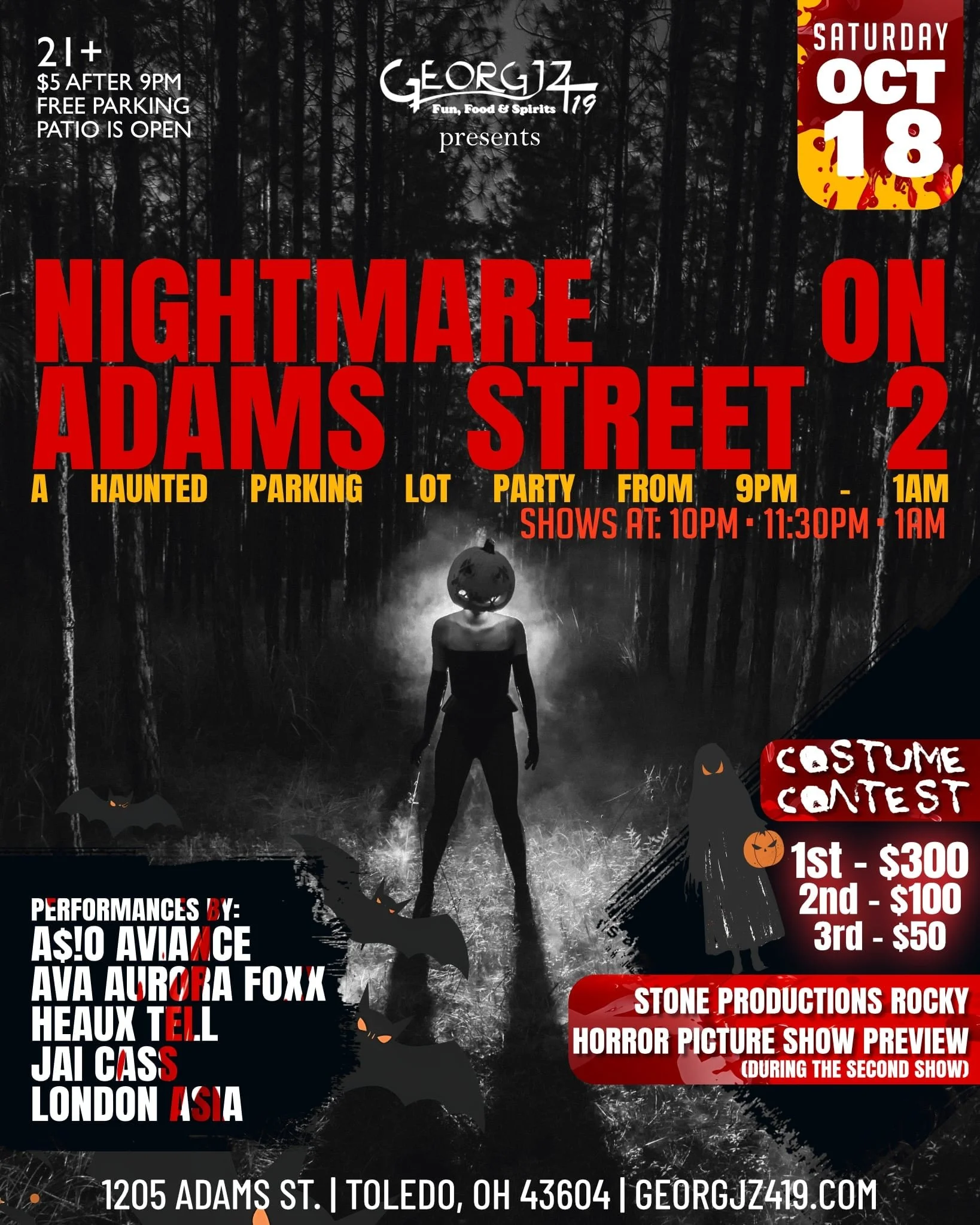 Tonight! 

*If it starts to storm we'll move the party inside!