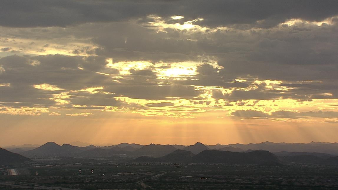  Sunsets are even better from the chopper. 