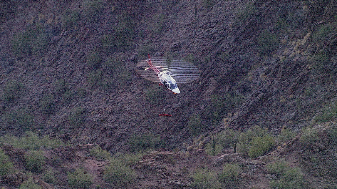 A mountain rescue on Camelback