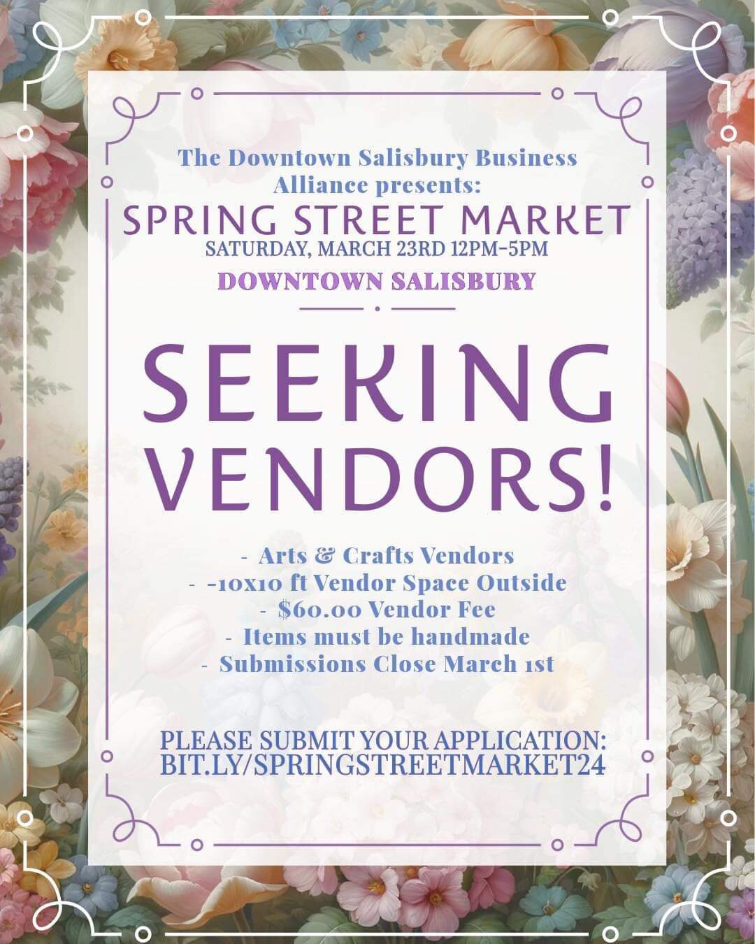 Interested in being a vendor? Apply now! We&rsquo;re expecting vendor spots to sell out!