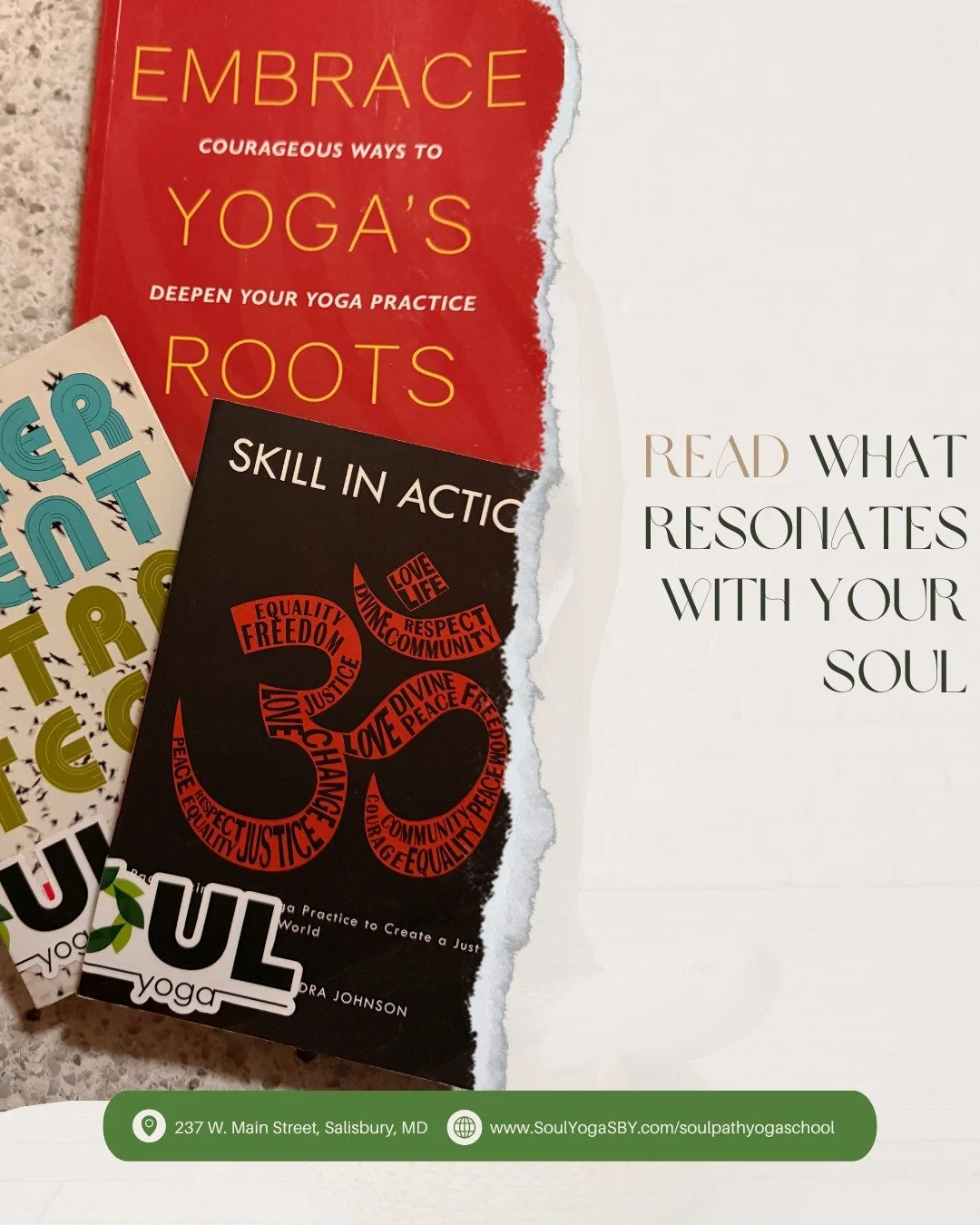 Books are powerful tools&mdash;but your yoga training shouldn&rsquo;t tell you what to think. ✨

In Soul Path Foundations, you&rsquo;ll have a list of recommended texts from trusted teachers, AND the freedom to choose which books support your learnin