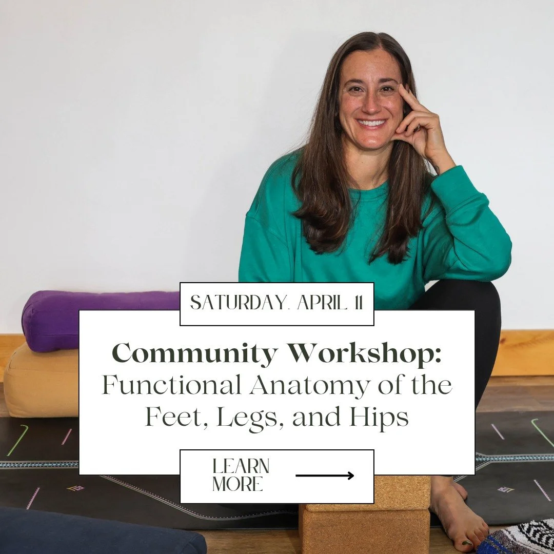Ever leave yoga class wondering why a pose feels the way it does in your body?

Join Heather for a 2-hour Functional Anatomy Community Workshop where we&rsquo;ll explore what&rsquo;s actually happening in the body when we practice yoga&mdash;especial