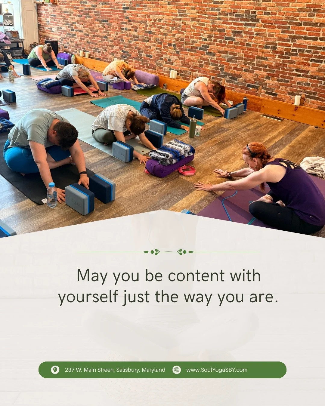 There&rsquo;s a quiet moment in practice&hellip;
when you stop trying to &ldquo;get somewhere&rdquo;
and just arrive in your body.

No fixing.
No forcing.
No comparing.

Just being.

And maybe &mdash; even if only for a breath &mdash;
that&rsquo;s en