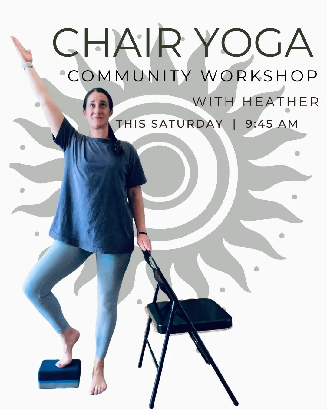 🪑✨ A chair can change everything. ✨🪑

Join Heather for a special Chair Yoga Workshop designed for both yoga teachers and practitioners who want to explore the incredible versatility of this often-underestimated prop.

Chairs can enhance accessibili