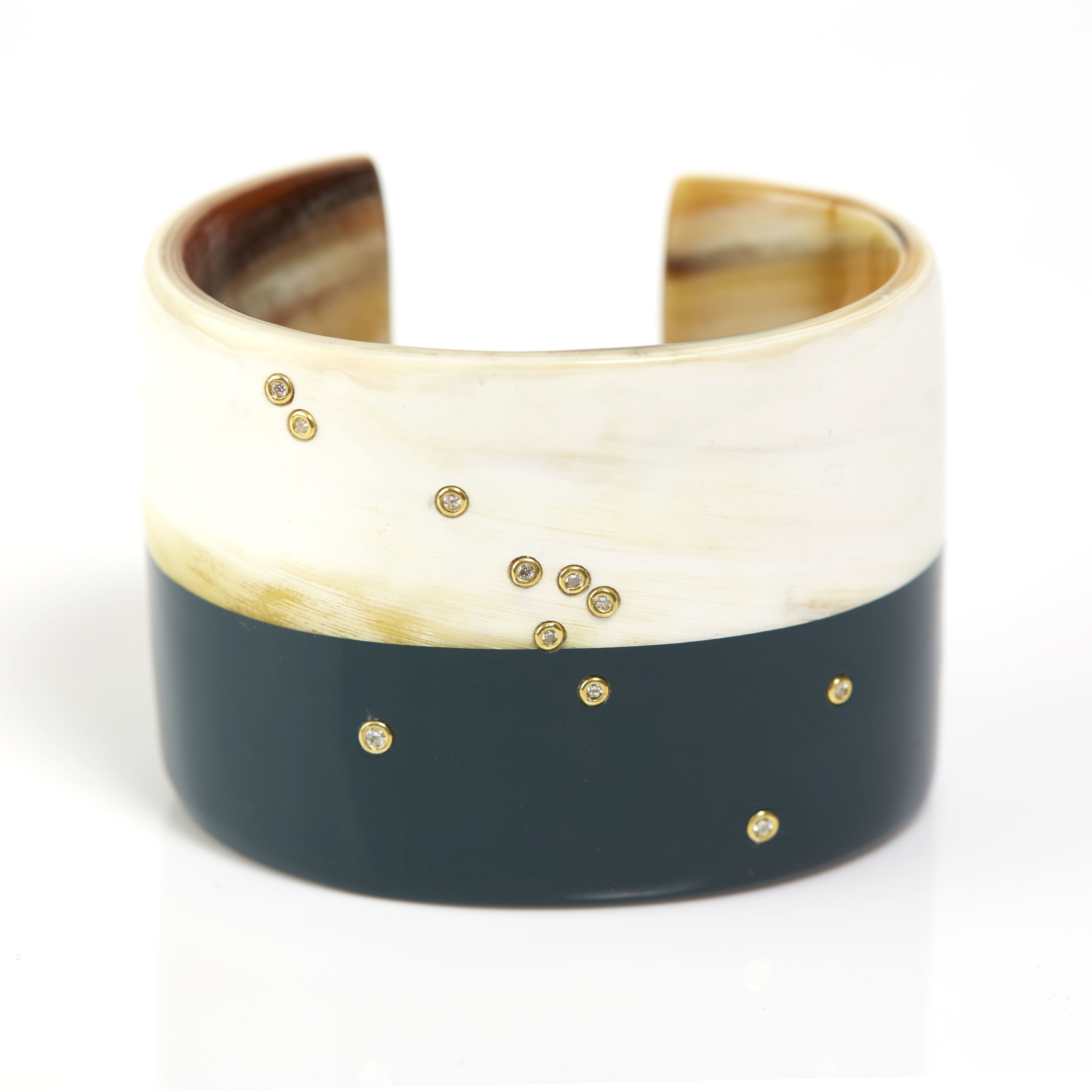 Lacquered Horn Cuff — Goldhenn Jewelry