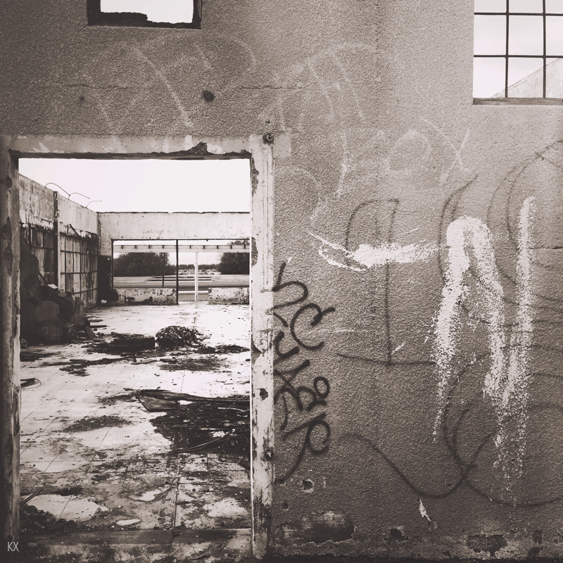 the abandoned of anything that burns, or simply was used once for a store, because a signature of the transformation (and evolution) of the Salton Sea. windows within windows into decay, as such is the layer of time.