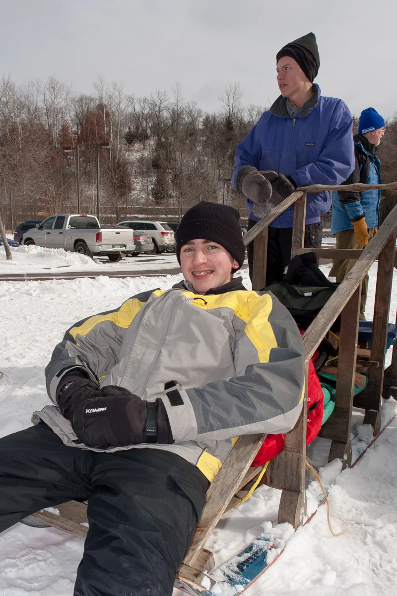 Completing four territories, Erik C and Erik J relax before lunch.