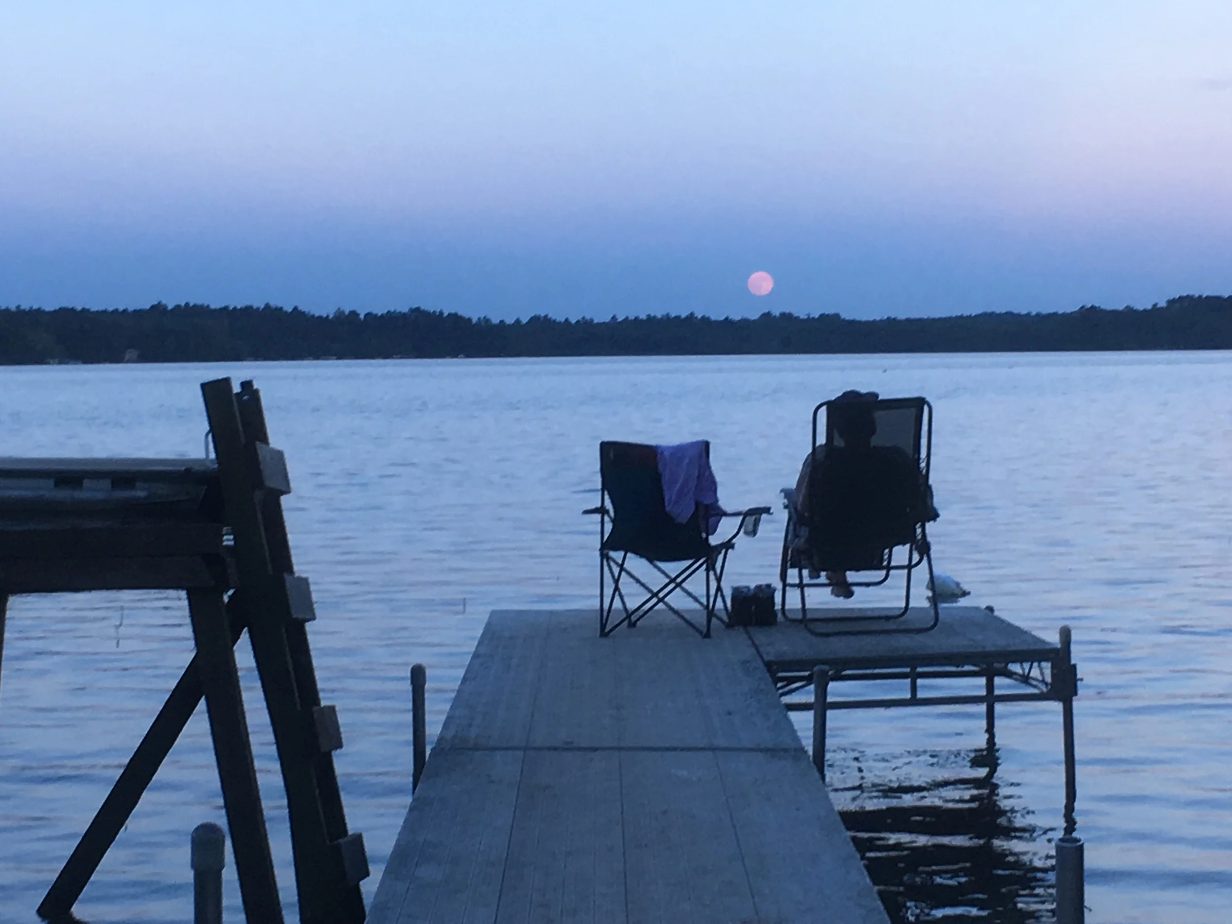 beautiful moonrise
