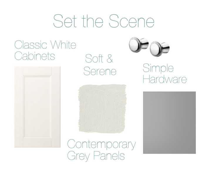 CABINETS, PANELS, HARDWARE - IKEA // PAINT- DONALD KAUFMAN DKC-8 (IMAGE HOUSE BEAUTIFUL)