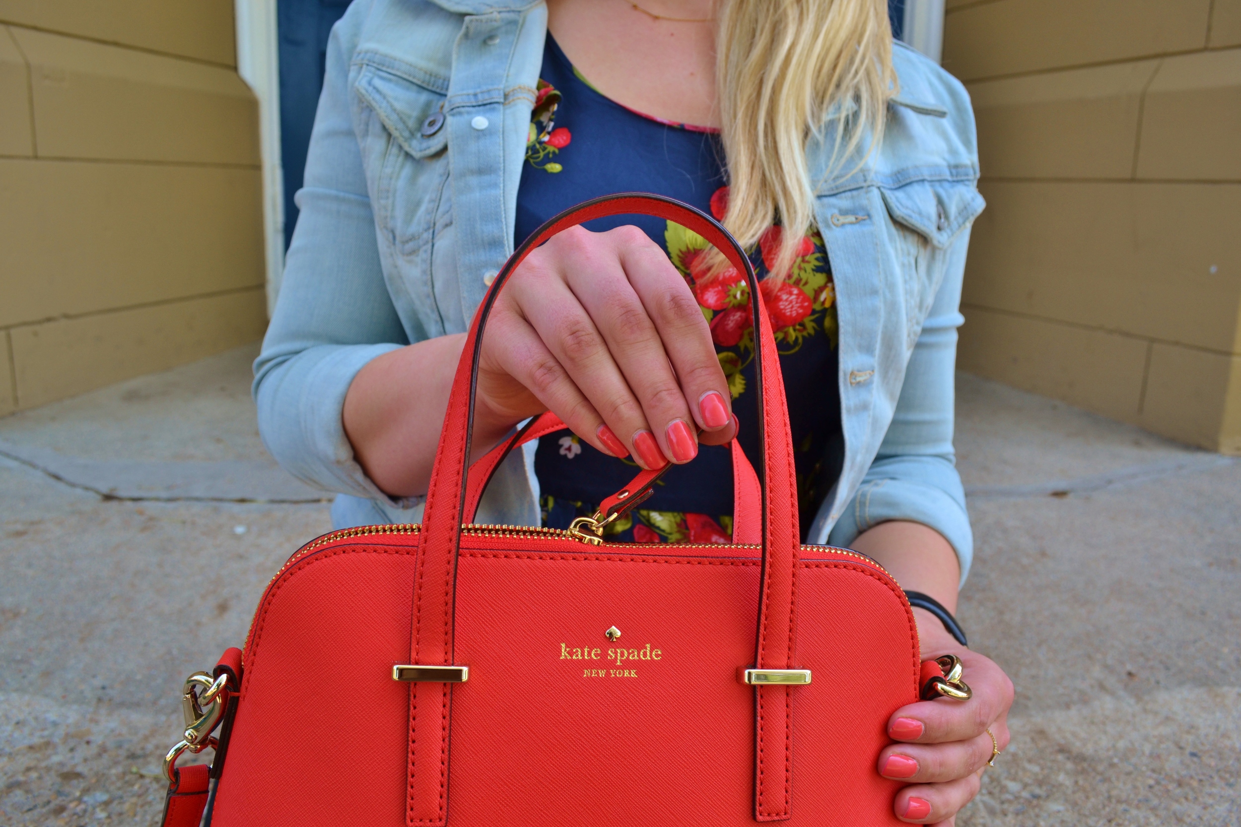 kate spade red bag