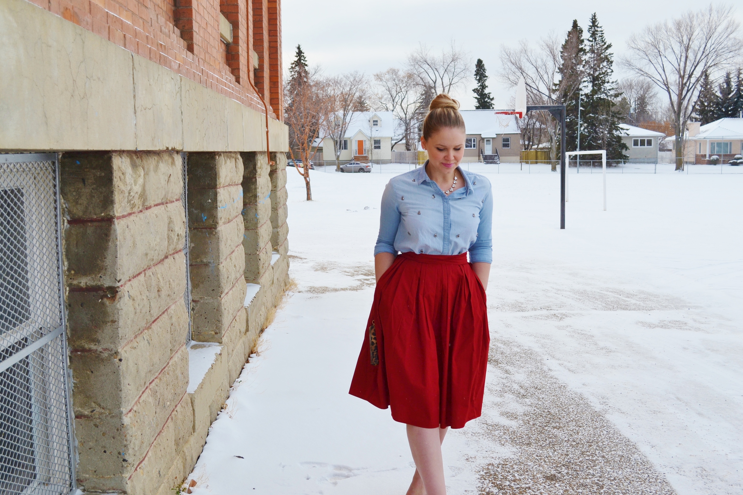 red skirt with pockets.JPG