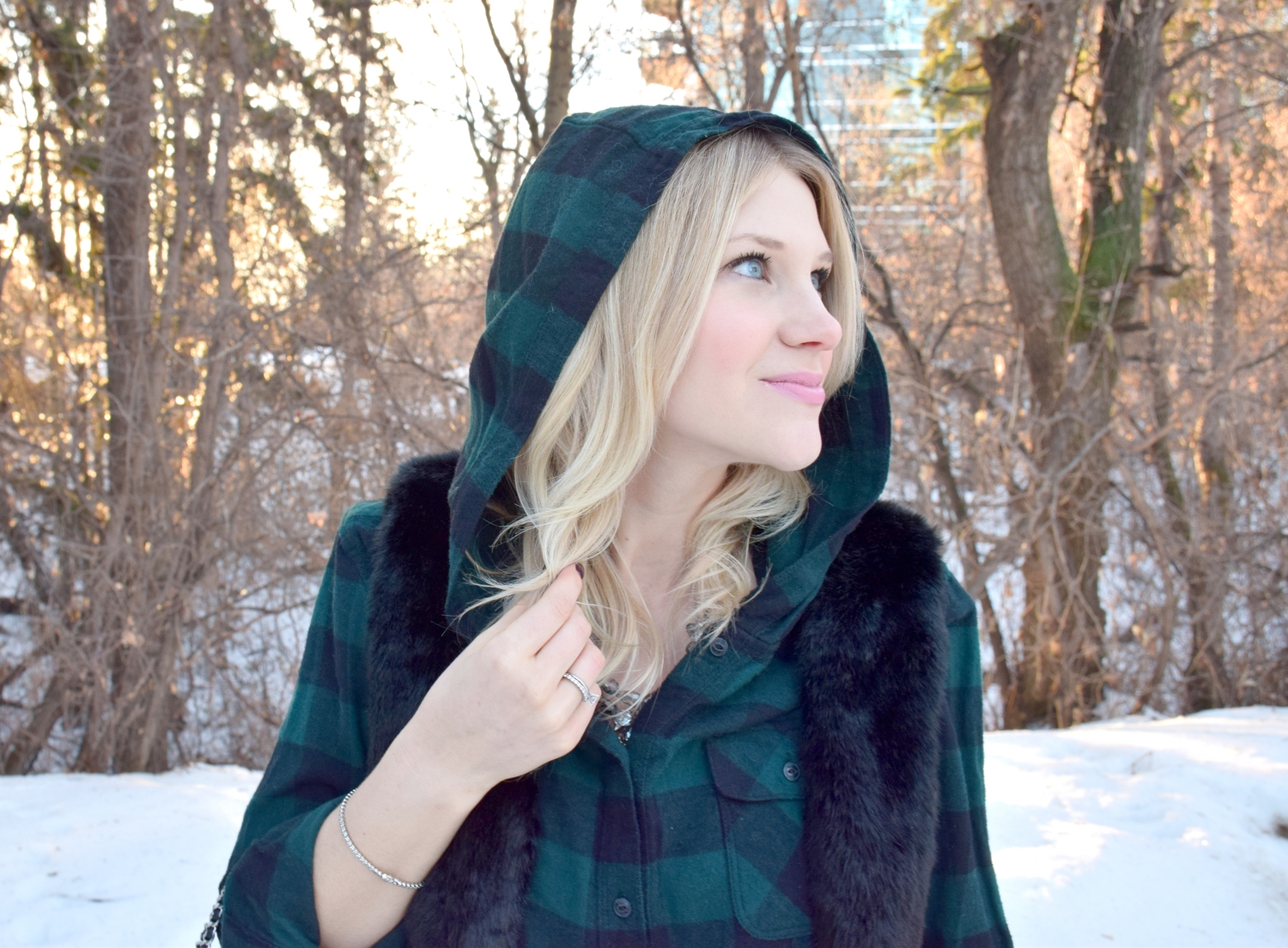 Plaid and Faux Fur - via 204 Park