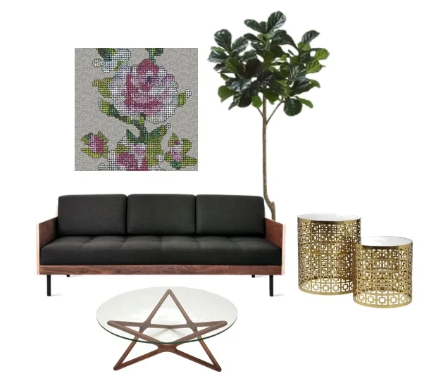Image Sources: Plant // Side Tables // Sofa // Table