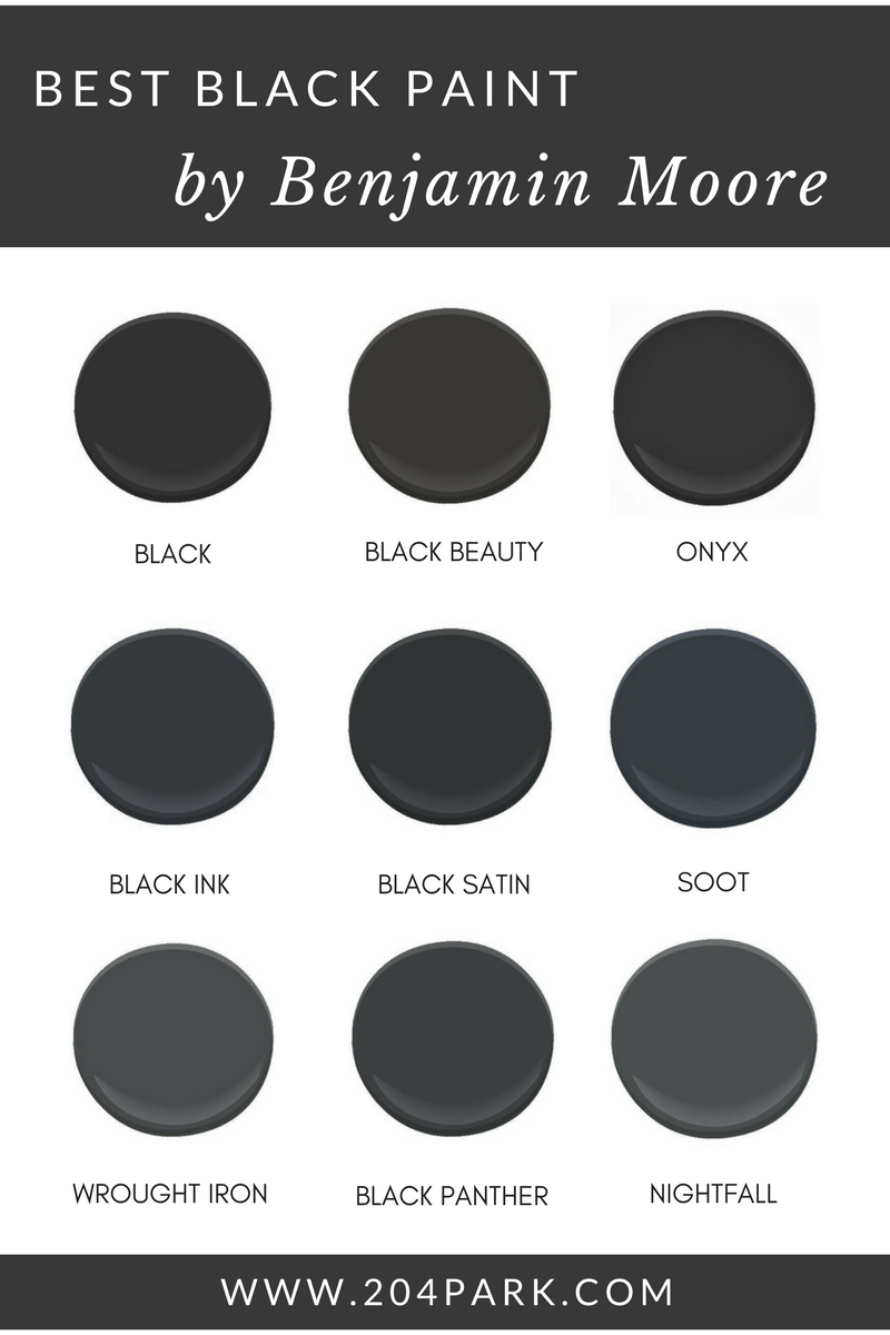 The Best Black Paint Colors — 204 PARK