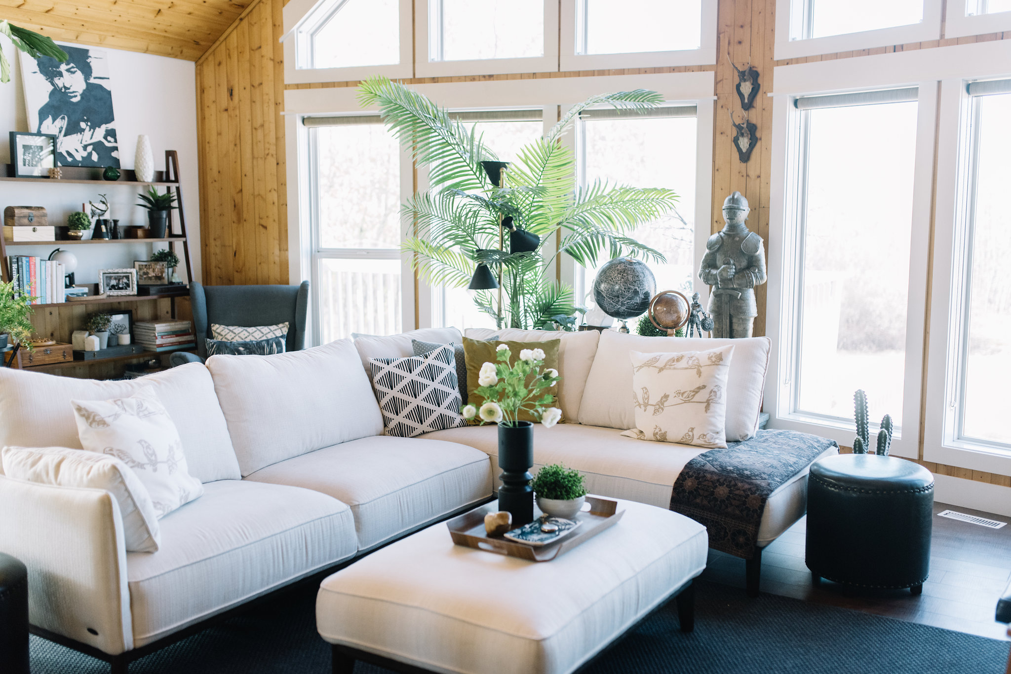 Styling A White Sectional For Summer