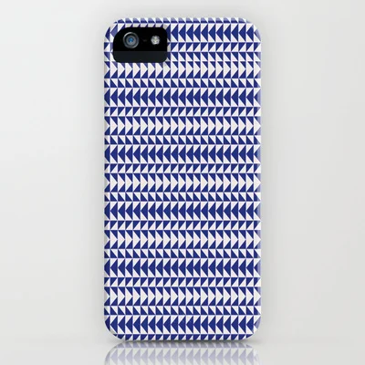 Blue Folk Art Triangles