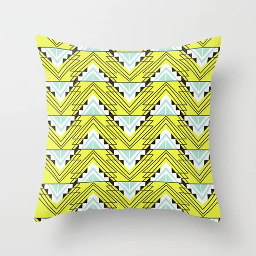 Neon Yellow Geometry