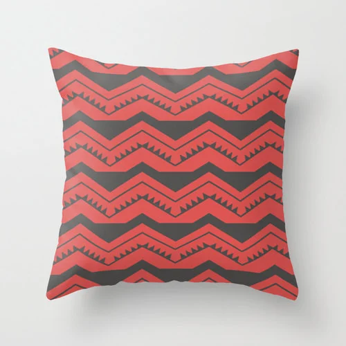 Red Tribal Print