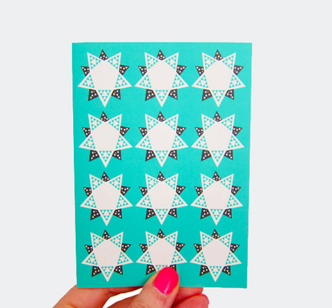 Stars on Teal