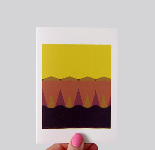 Geometric Sunset