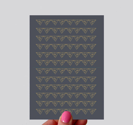 Black and Gold Triangles