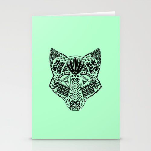 Mint Wolf Head