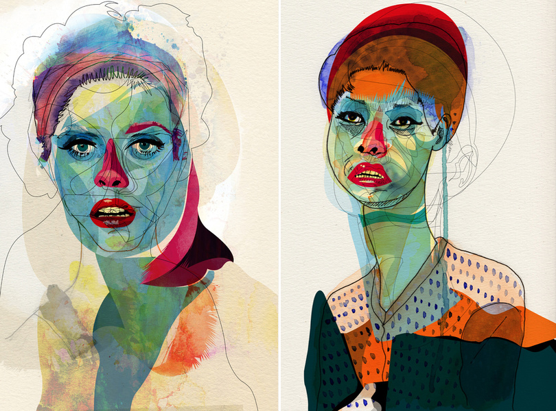 " Untitled " and " Girl_100412 " by Alvaro Tapia Hildago