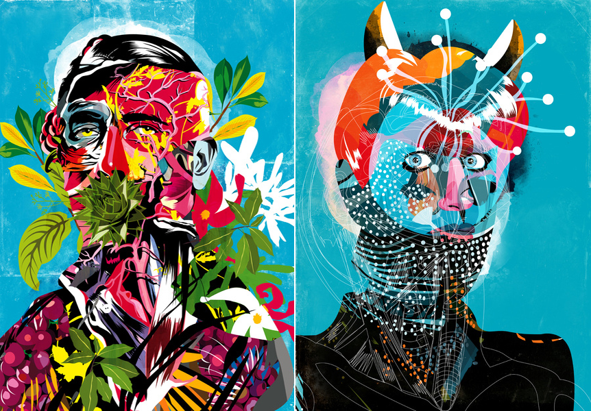 " Human Nature 02 " & " 061113 " by Alvaro Tapia Hildago