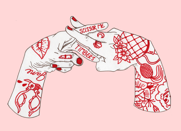 " scissor me timbers " by scoobtoobins
