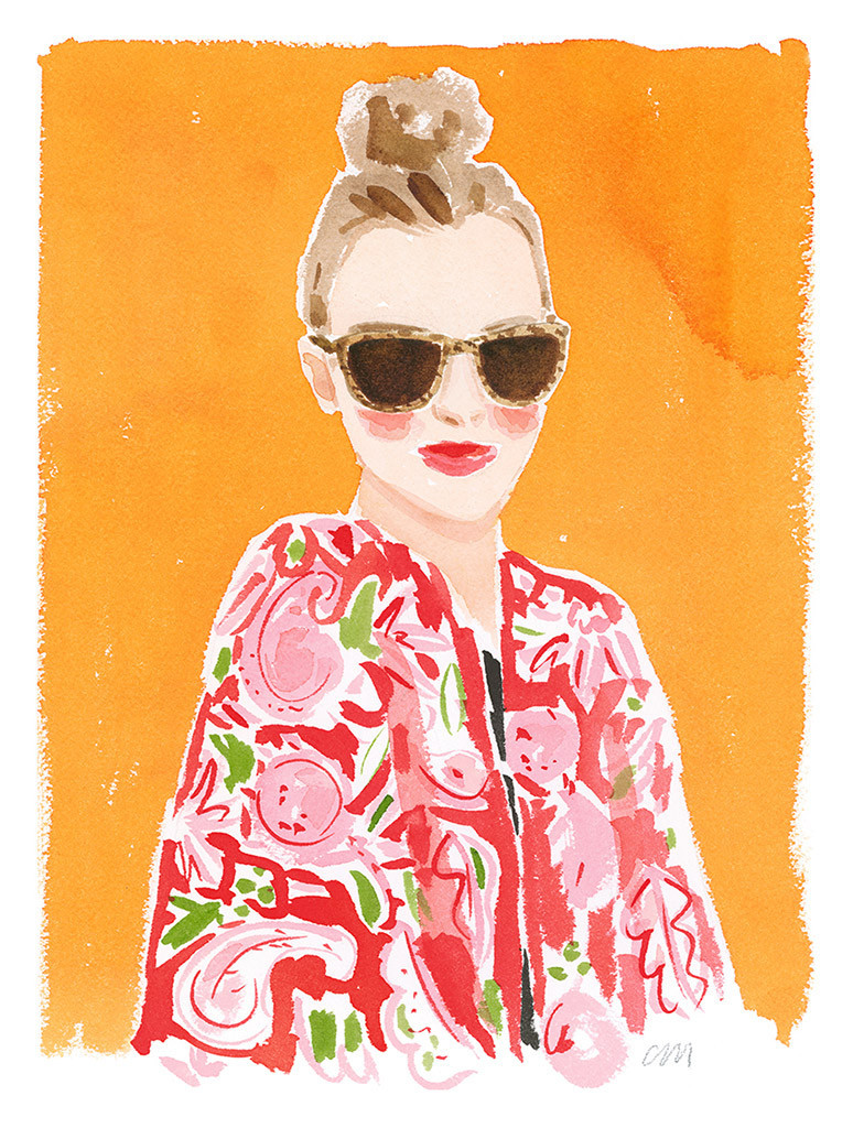 "Top knot and Caftan" by Caitlin McGauley