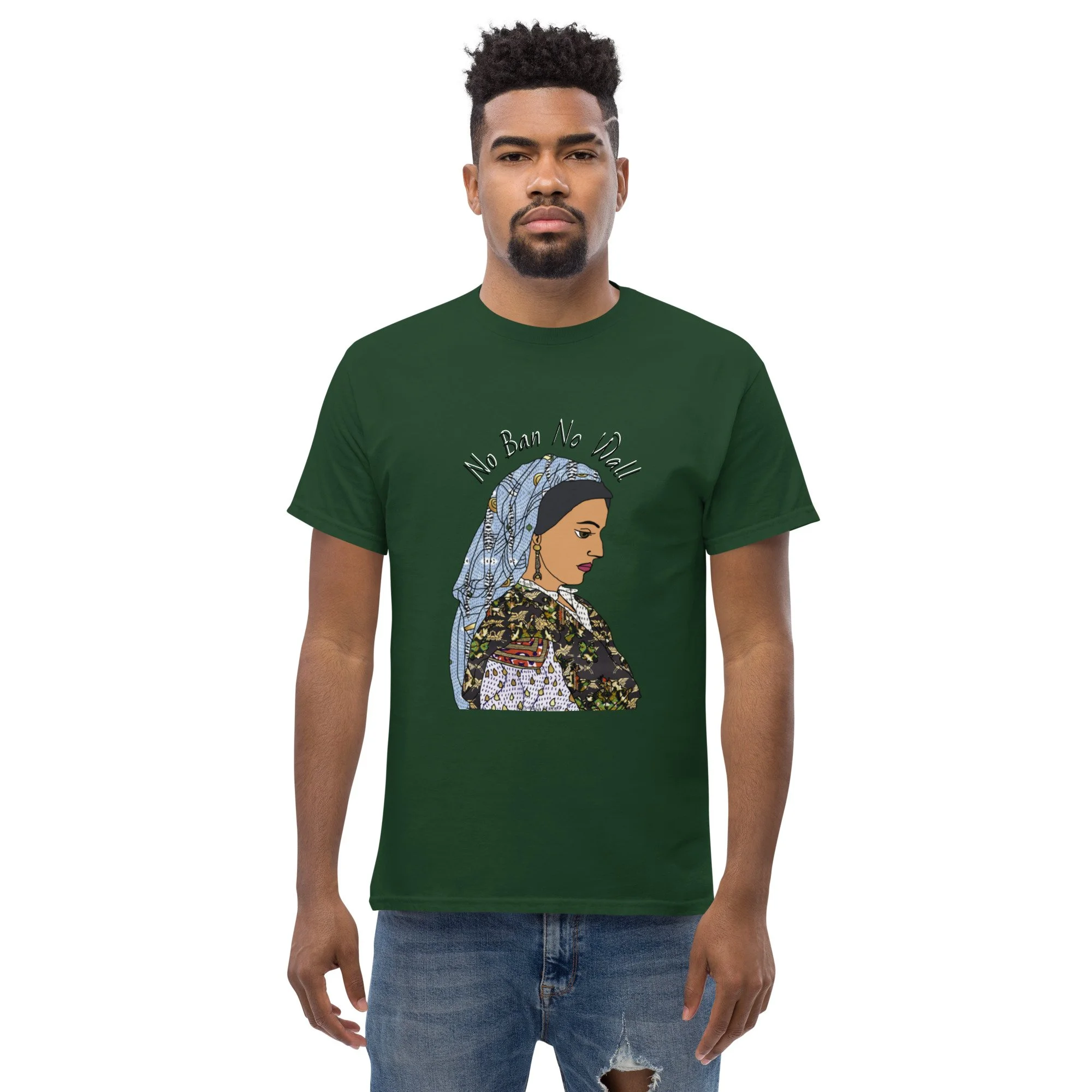 unisex-classic-tee-forest-green-front-6a29eea6557a2.jpg