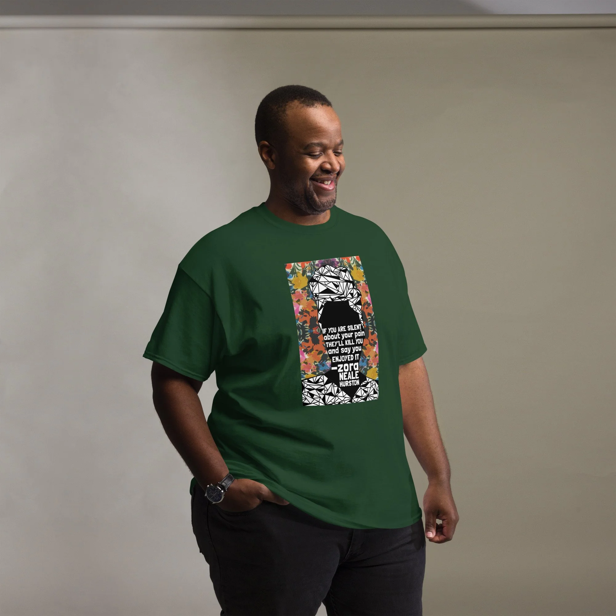 unisex-classic-tee-forest-green-front-6a29f5f019f16.jpg