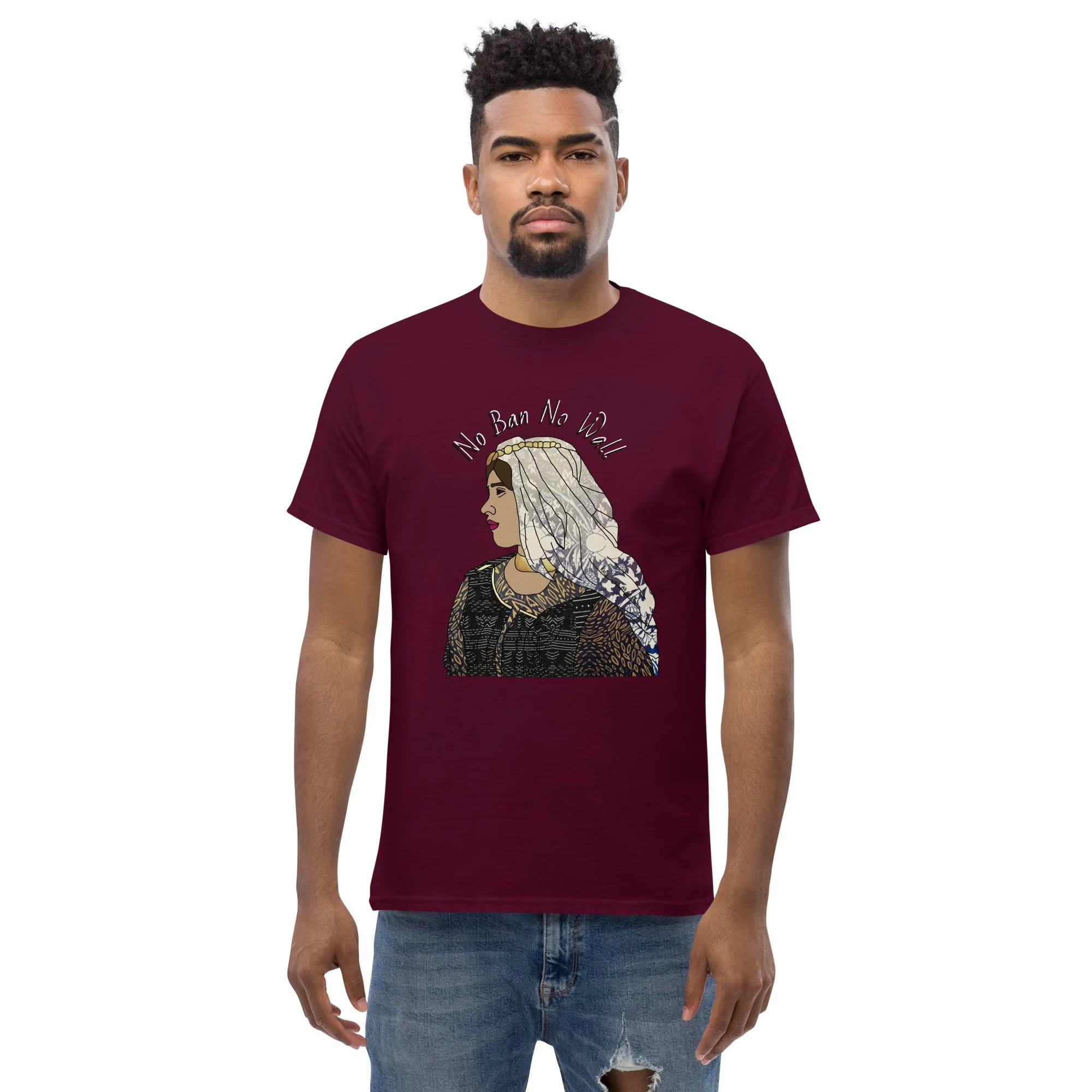 unisex-classic-tee-maroon-front-6a2a13951c3ff.jpg