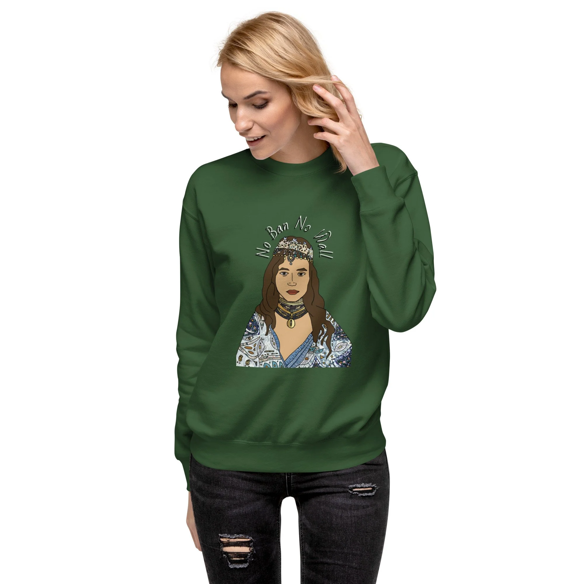 unisex-premium-sweatshirt-forest-green-front-6a2a16429d1ec.jpg