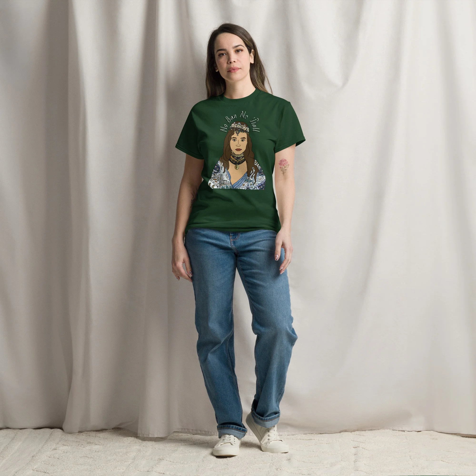 unisex-classic-tee-forest-green-front-6a2a1976b98db.jpg