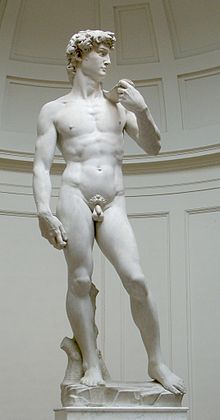"David" by Michelangelo, at the Accademia