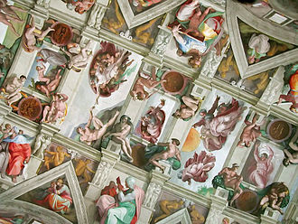 Sistine Chapel Ceiling by Michelangelo, at the Vatican