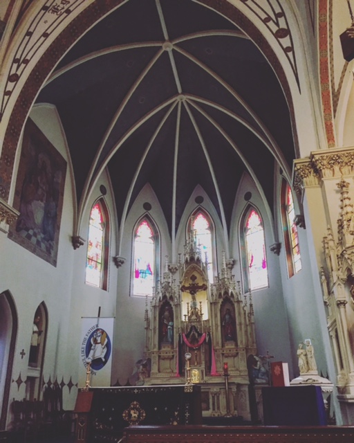 St. Mary's Catholic Church, Fredericksburg, Texas; one of the "painted churches" of Texas(photo: Libby Davis)
