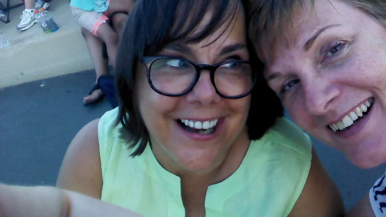 Patty and me at 4th of July fireworks this year. That face is the total Patty.