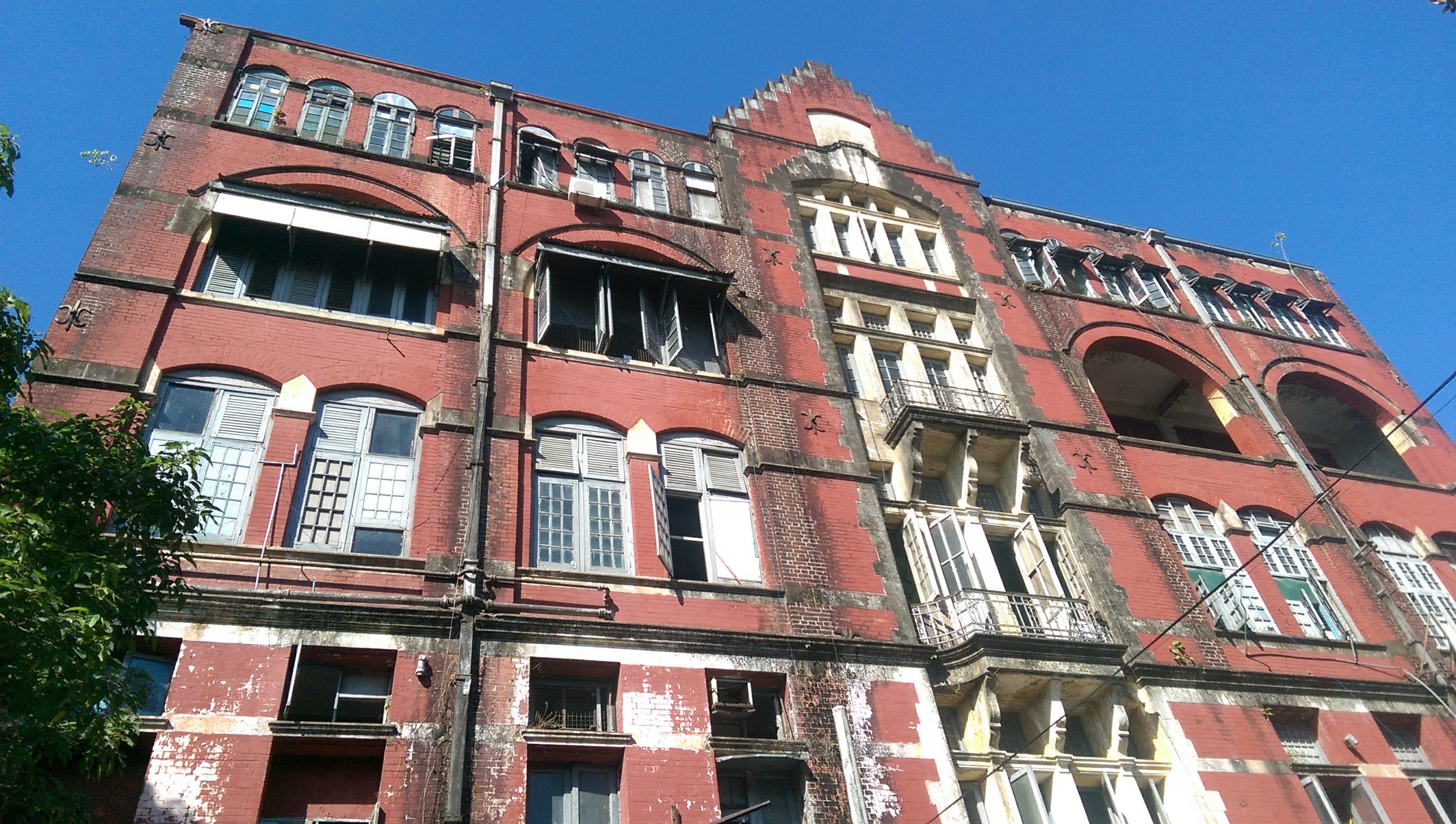 Secret police building, still in use, Yangon, Myanmar. Photo: me and my cell phone. Don't turn me in.