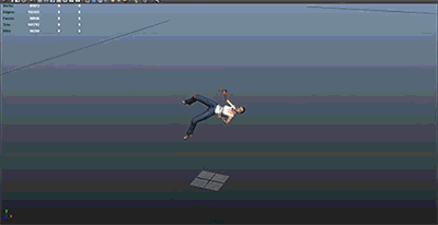 A demonstration of the FK animation rig which allows you to pull a limb of the character and have the rest of the skeleton respond.