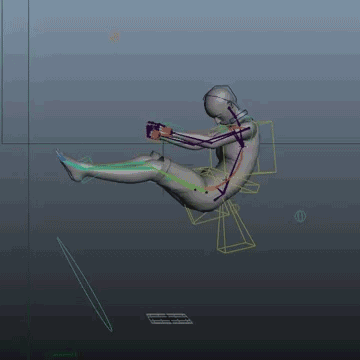 An animation test using noise to animate the limbs.