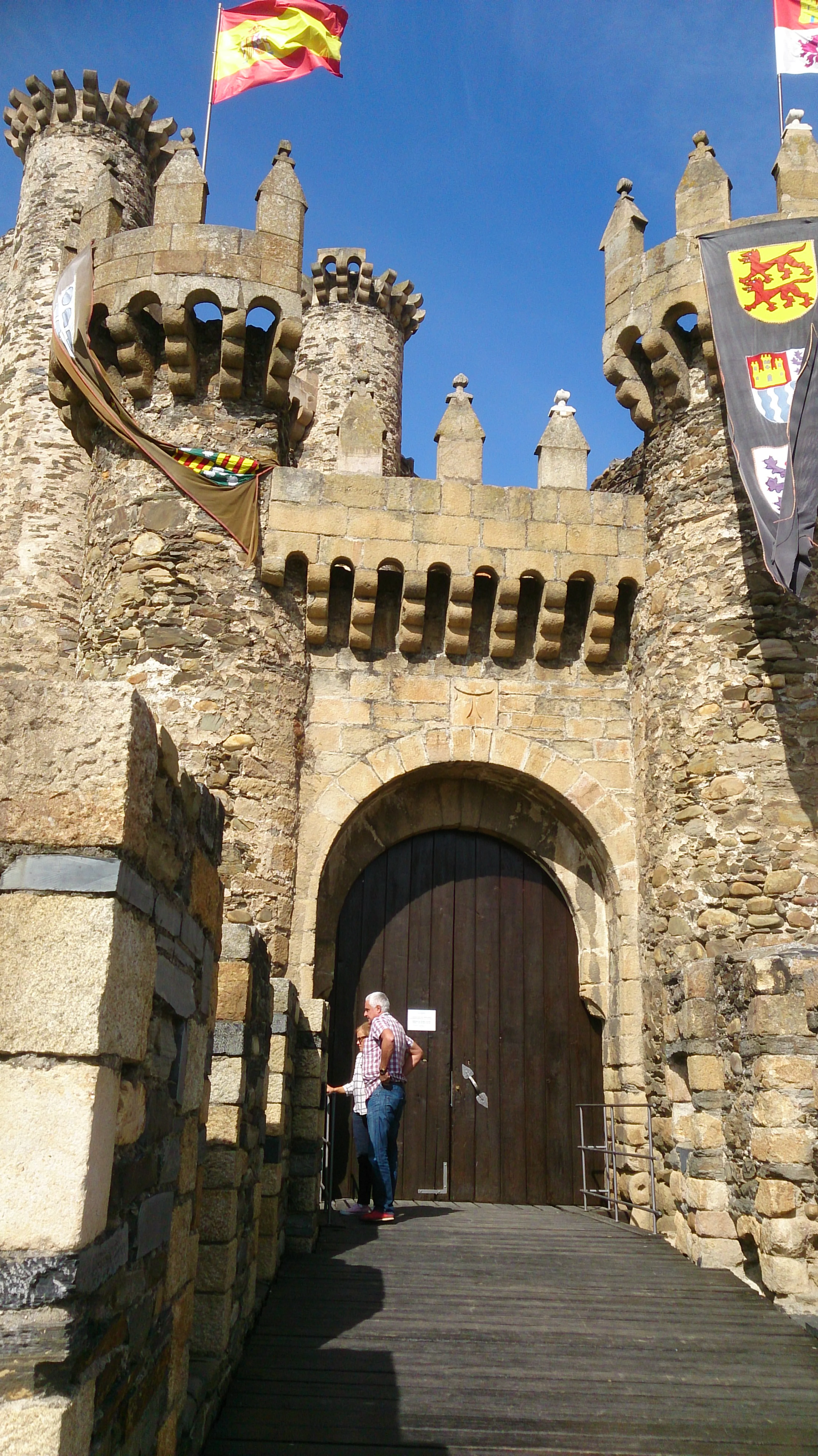 Entrance to Knights' Templar castle Ponferada