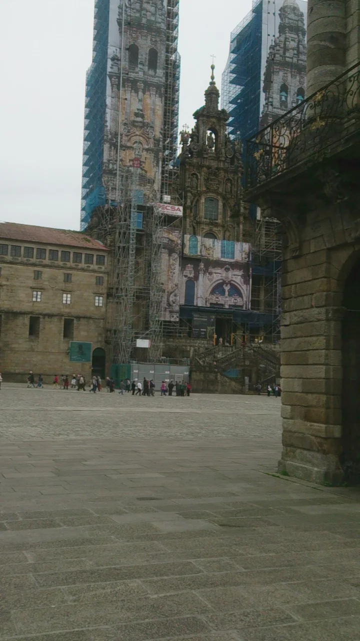As can be seen the cathedral of St James is having a facelift.
