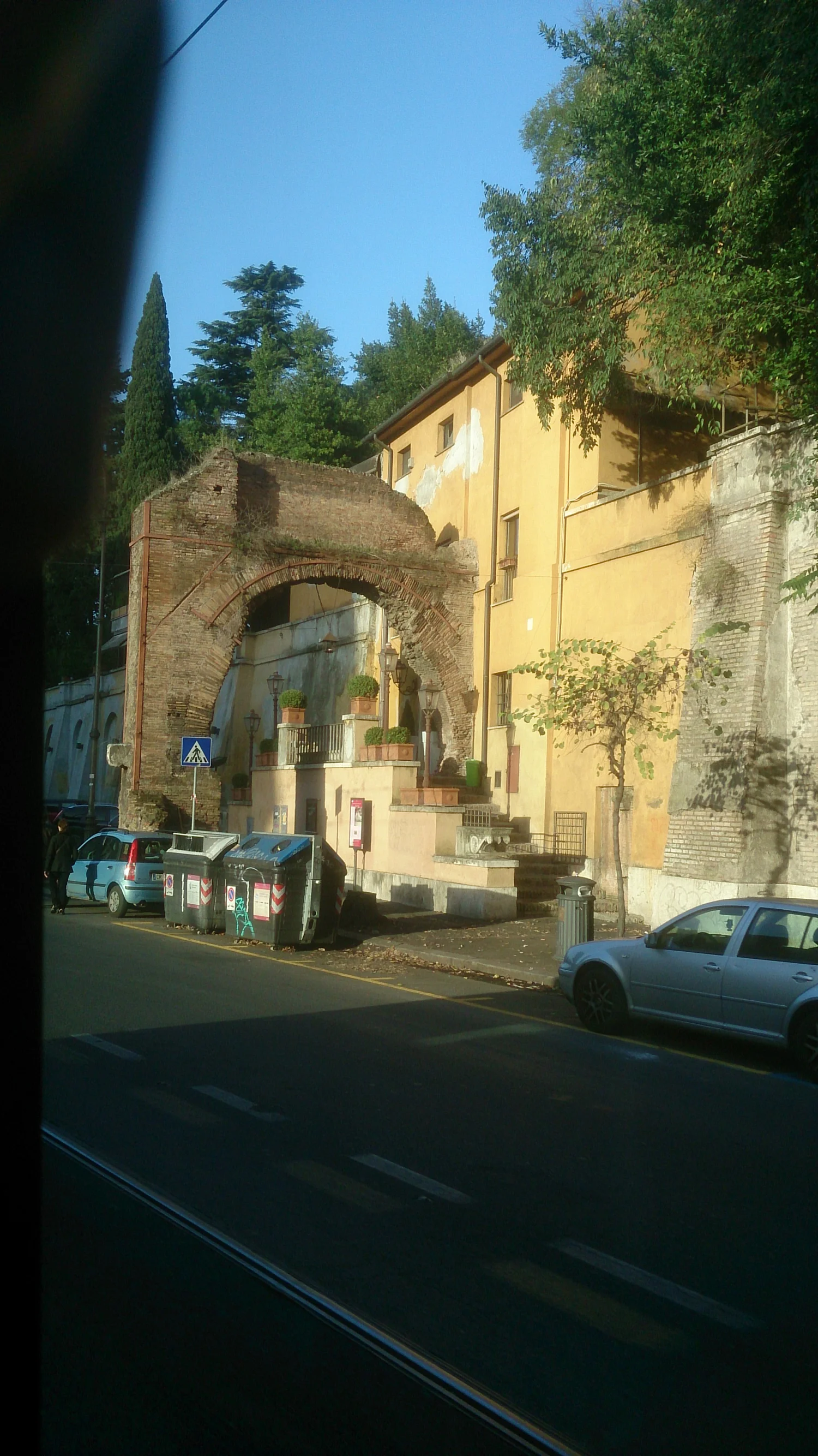Everywhere in Rome, the old and the older still side by side.