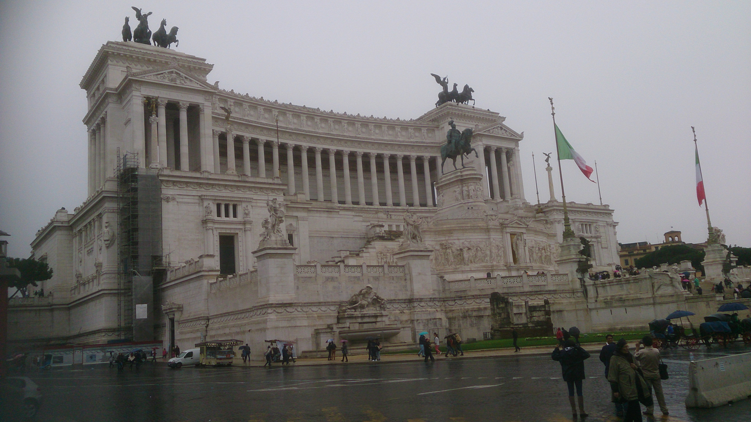 The 'wedding cake' monument to Victor Emmanuel 3rd
