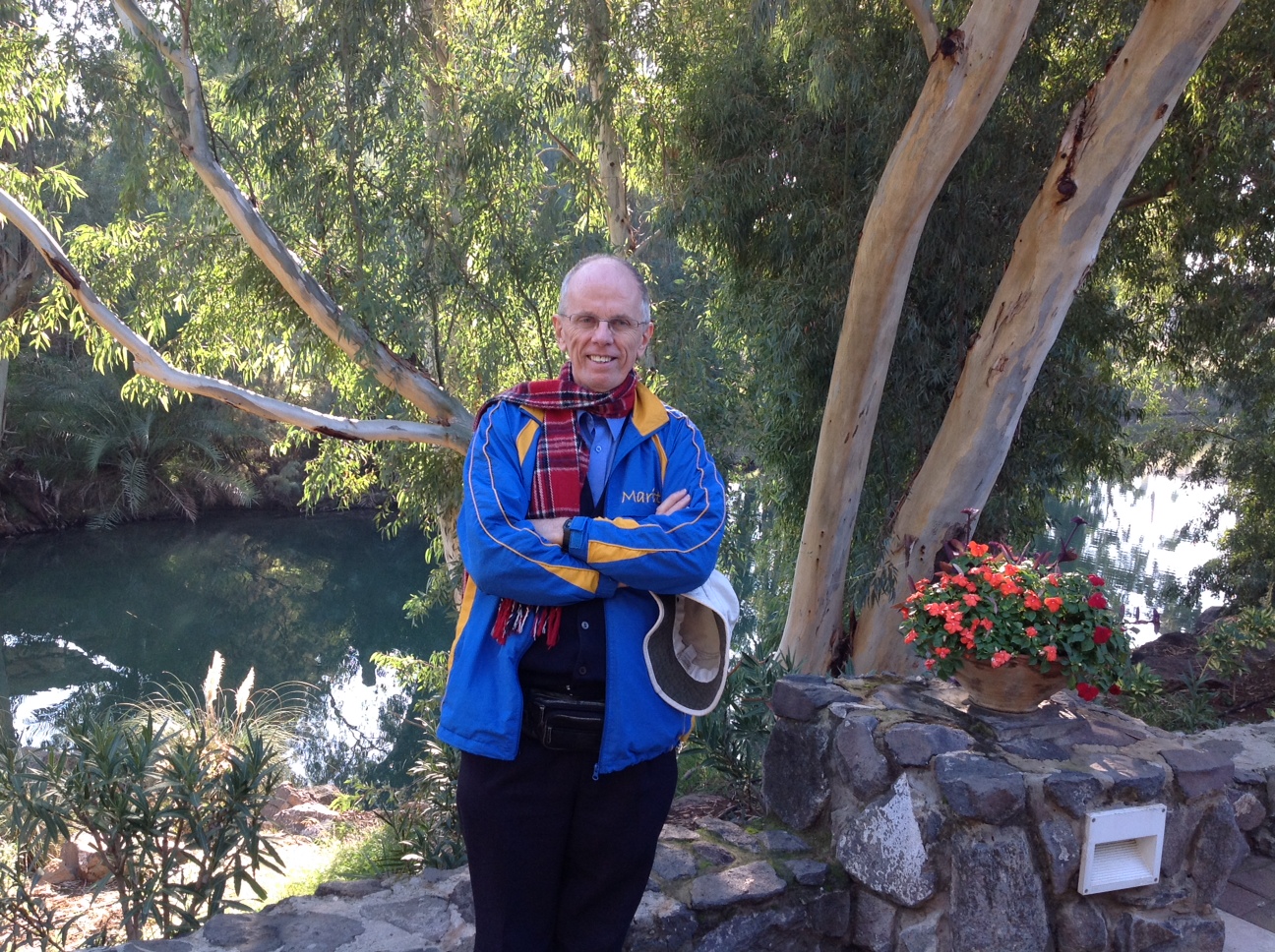 The Jordan River baptism site.