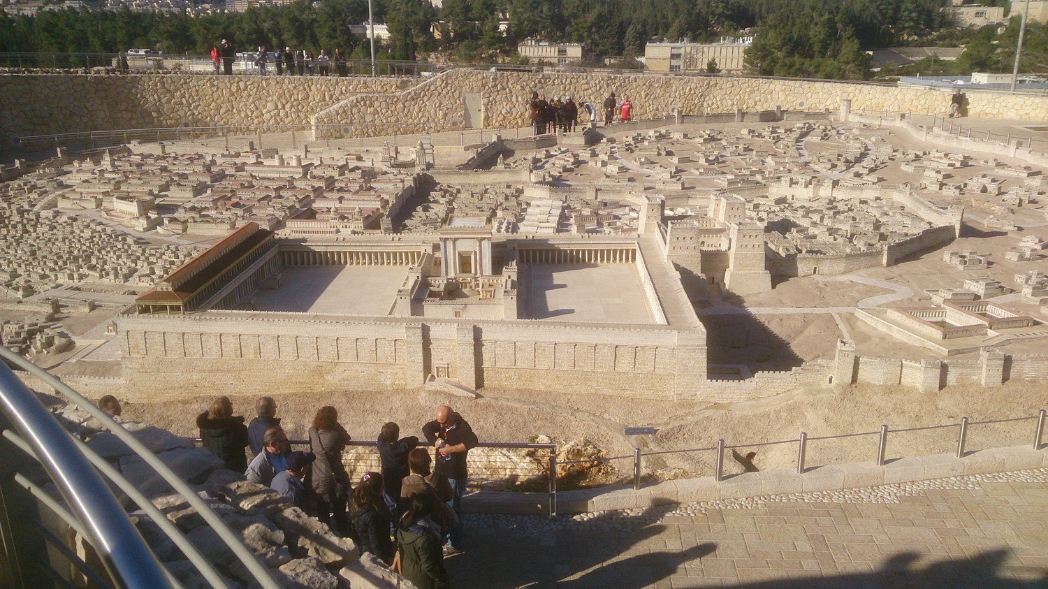 Scale model of Jerusalem before its siege and destruction by the Romans in AD 66
