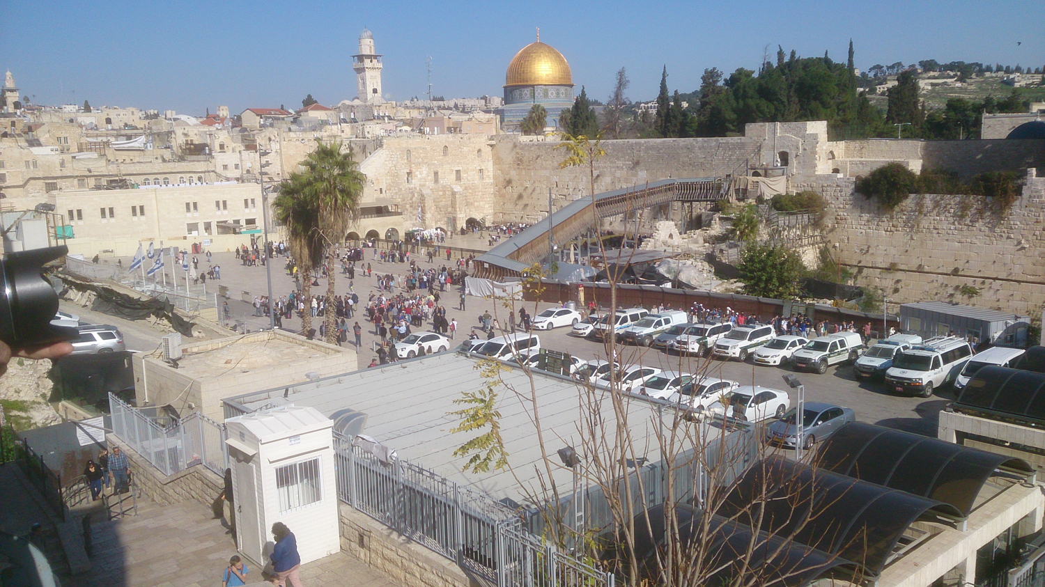 Wailing Wall and Dome of the Rock, sacred to both Jews and Christians
